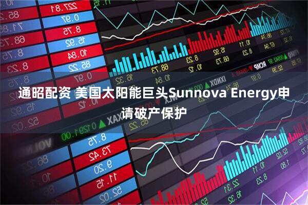 通昭配资 美国太阳能巨头Sunnova Energy申请破产保护